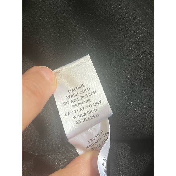 NWT Maggy London Women's Long‎ Sleeve Striped Midi with Asymmetrical Hem Size 8 - Picture 6 of 8